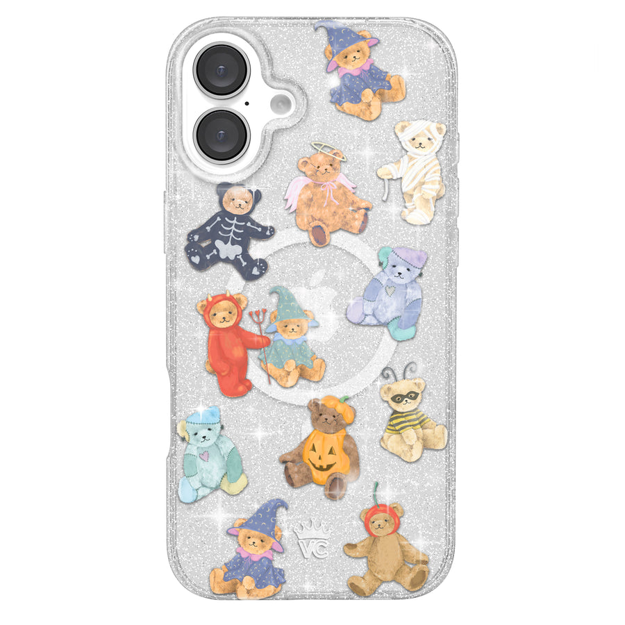 Teddy Scare Glitter iPhone Case