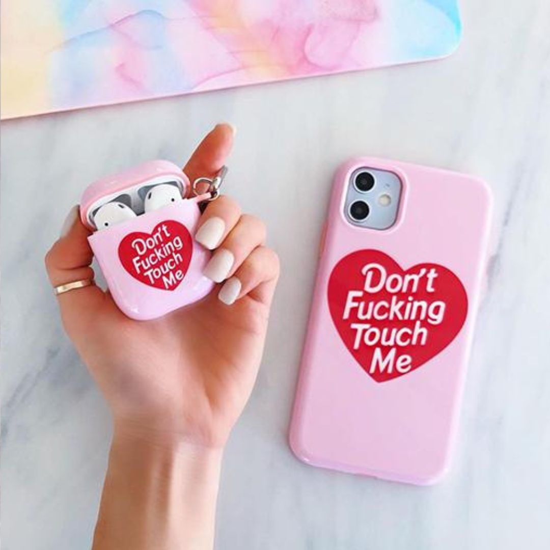 Don't F Touch Me iPhone Case Don't F Touch Me iPhone Case