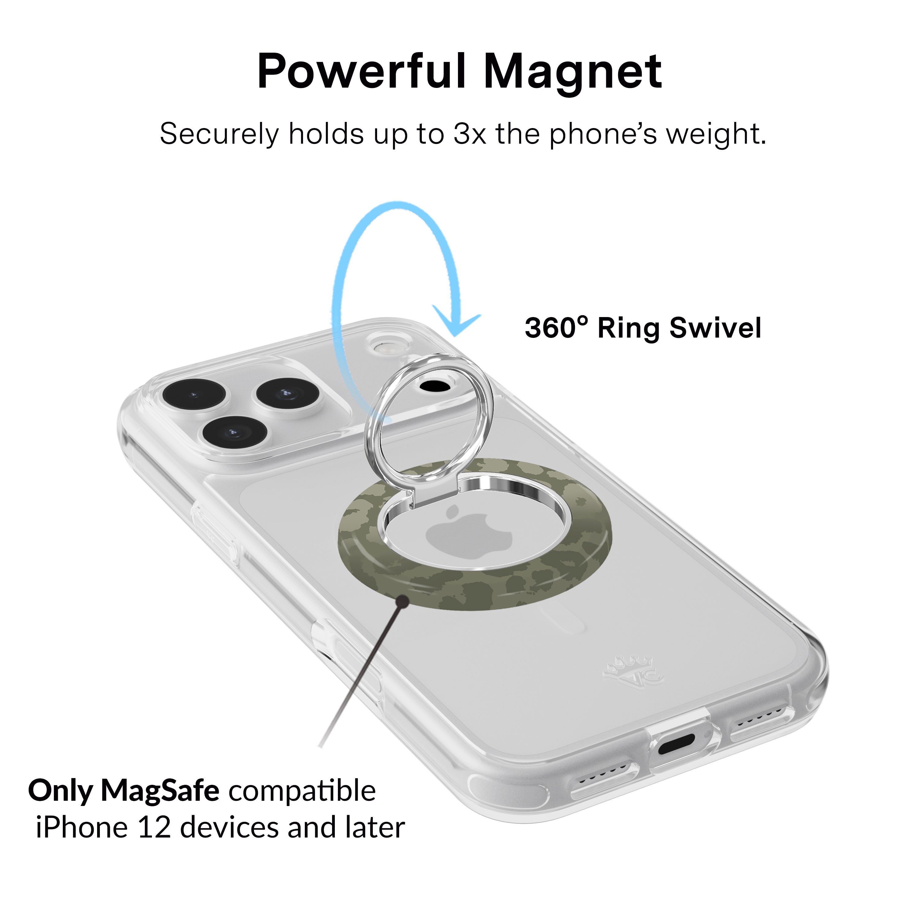 Olive Leopard MagSafe Grip Ring - Thumbnail 4