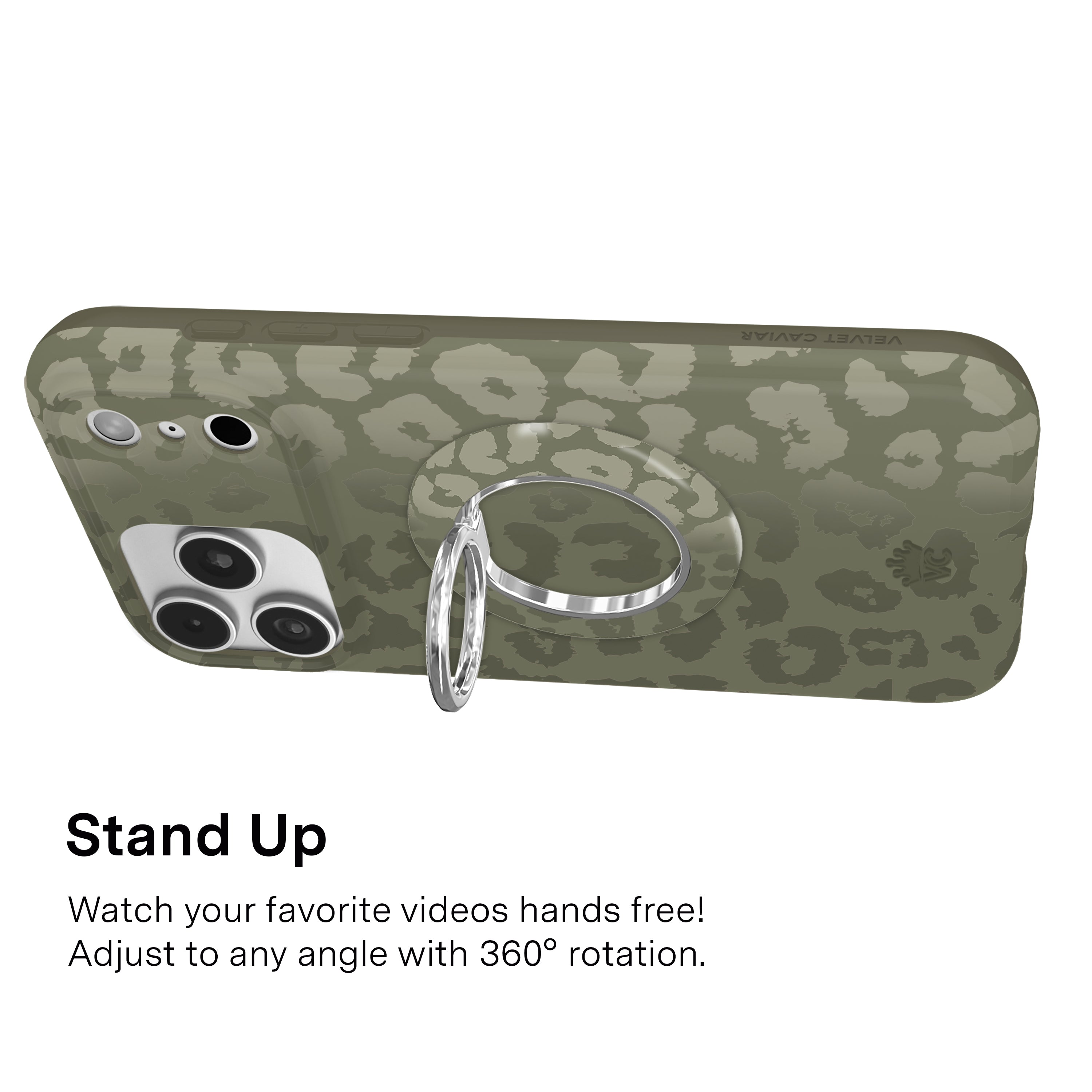 Olive Leopard MagSafe Grip Ring - Thumbnail 2