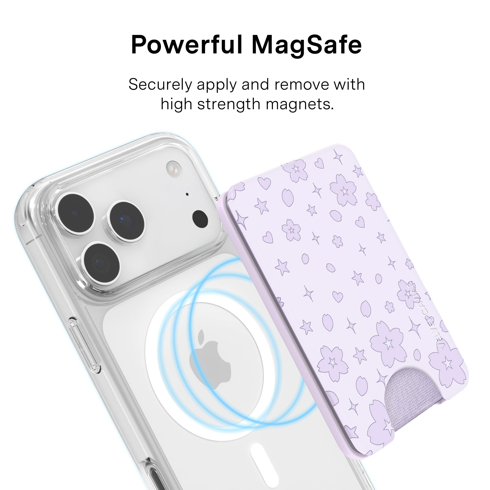 ルセラフィム　magsafe ウォレット Lavender Cherry Blossom MagSafe Wallet