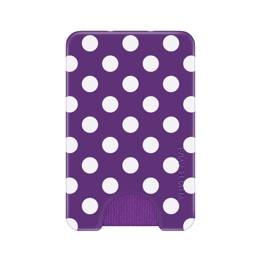 Violet Glow Polka Dot MagSafe Wallet