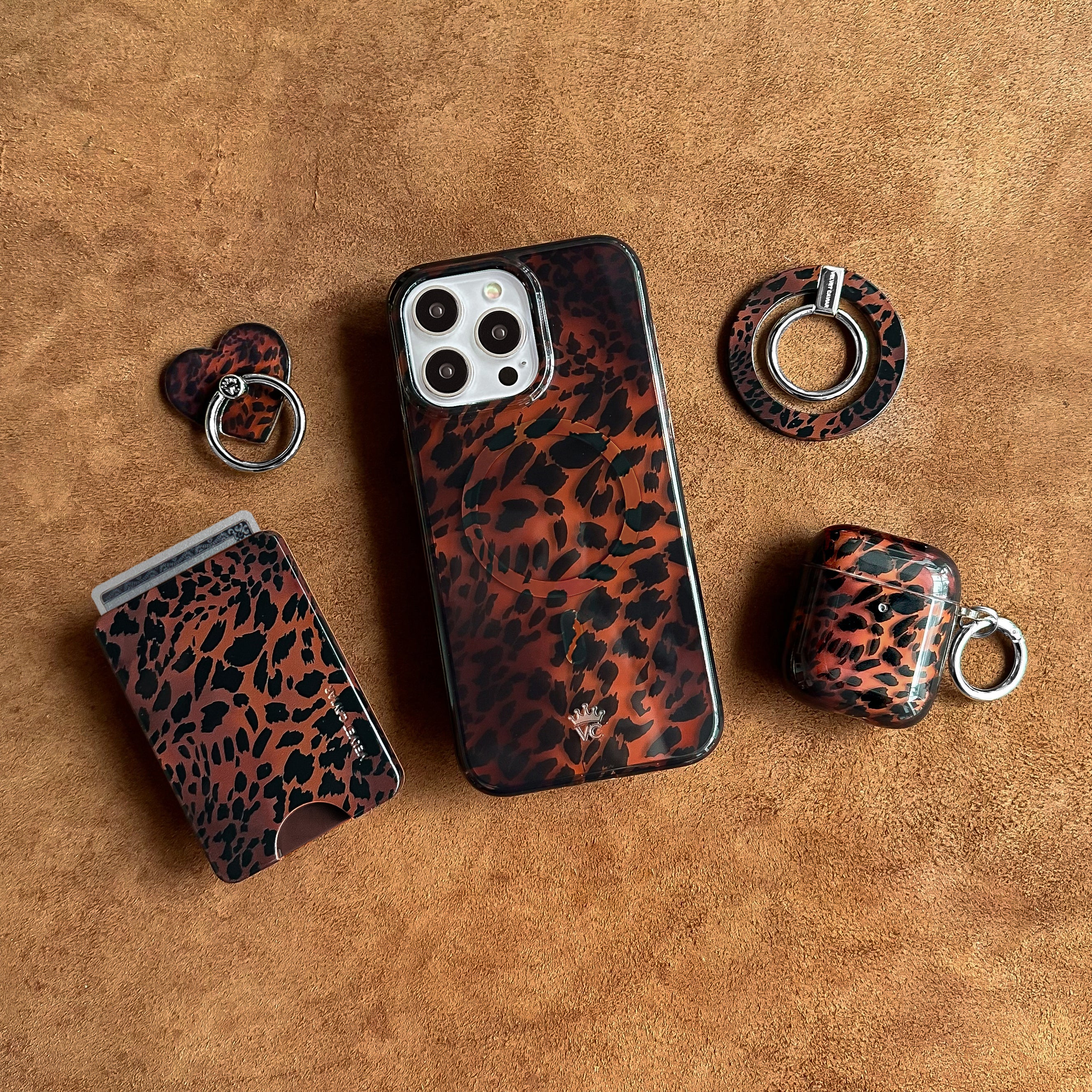 Leopard Tort Phone Ring - Thumbnail 3