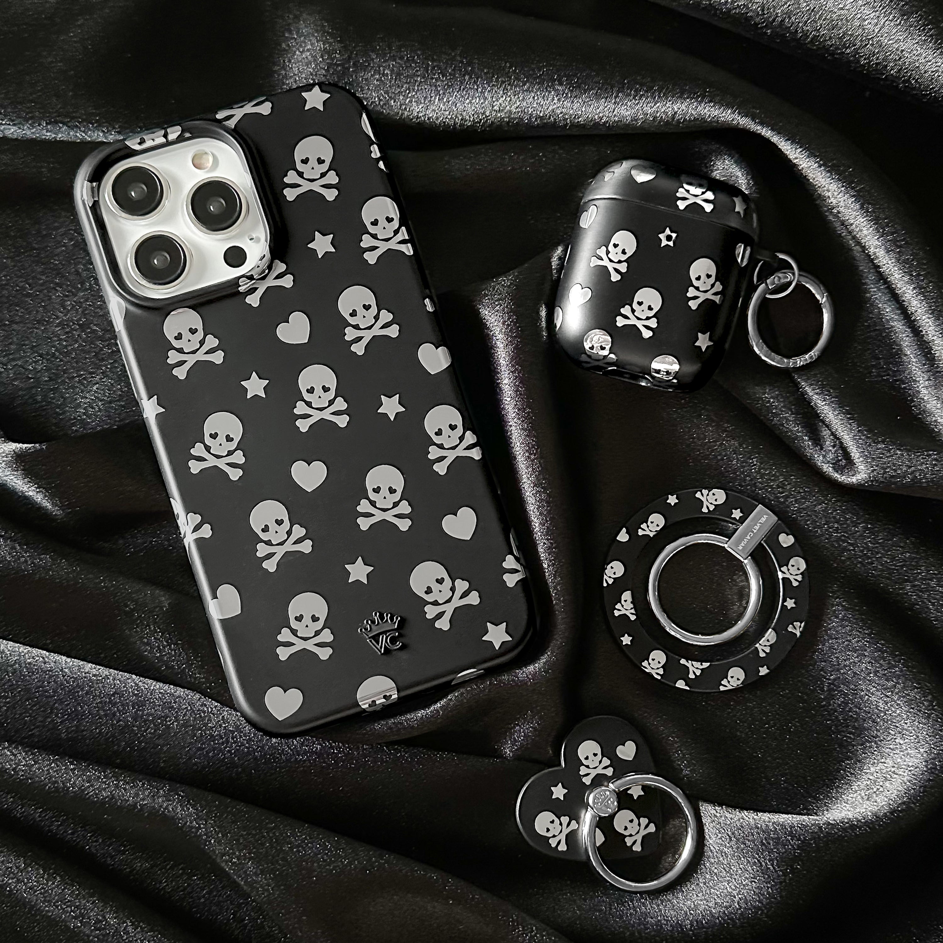 Chrome Skulls Phone Ring - Thumbnail 3
