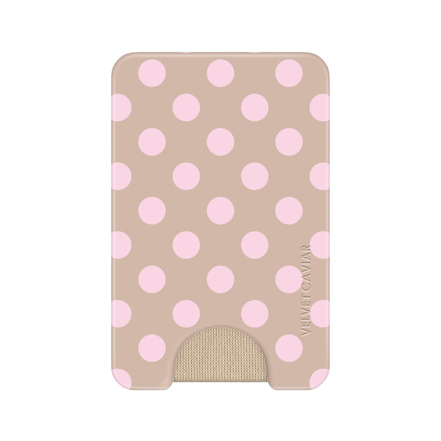 Brown Sugar Polka Dot MagSafe Wallet