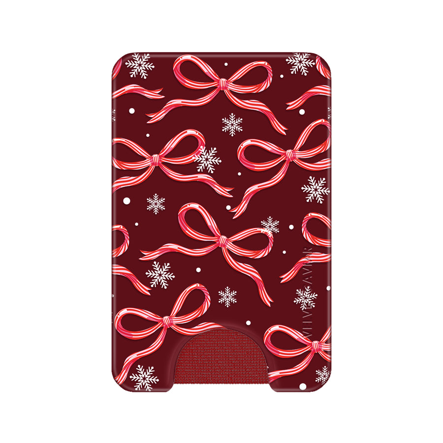 Candy Cane Bows MagSafe Wallet
