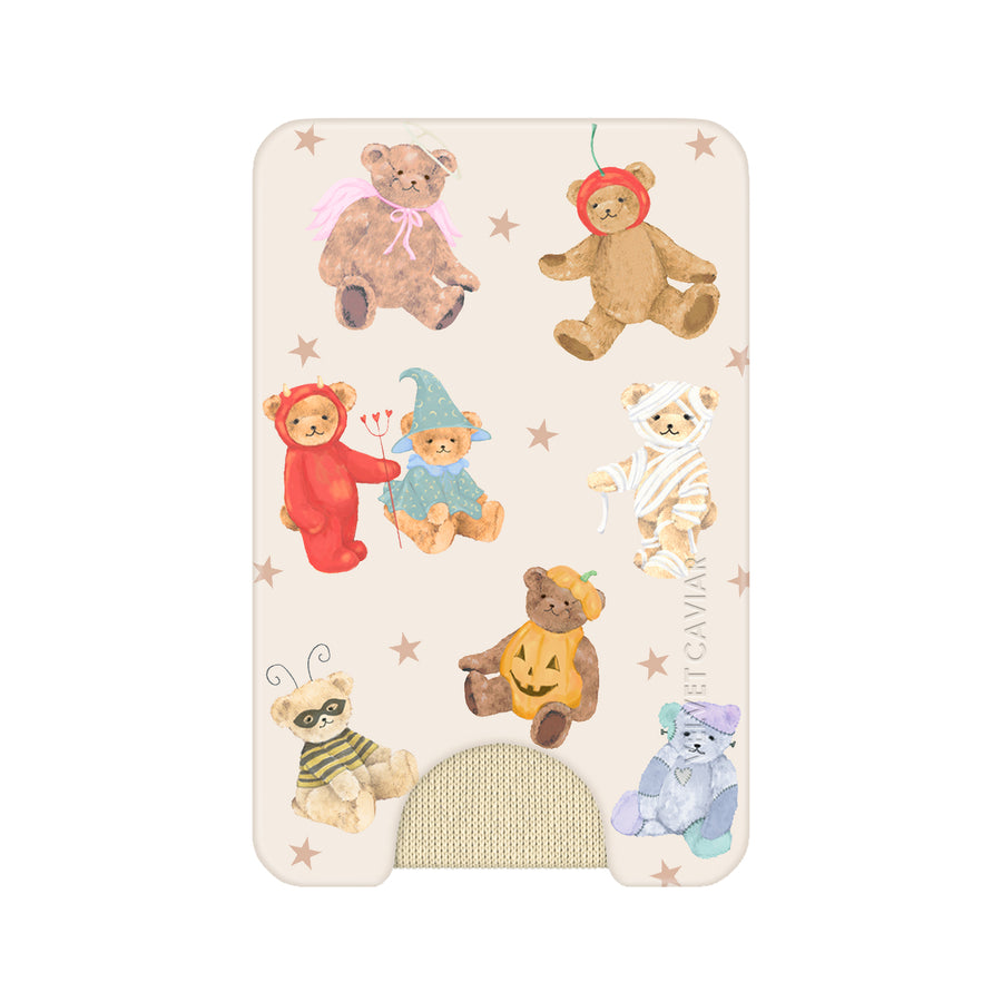 Teddy Scare Glitter MagSafe Wallet