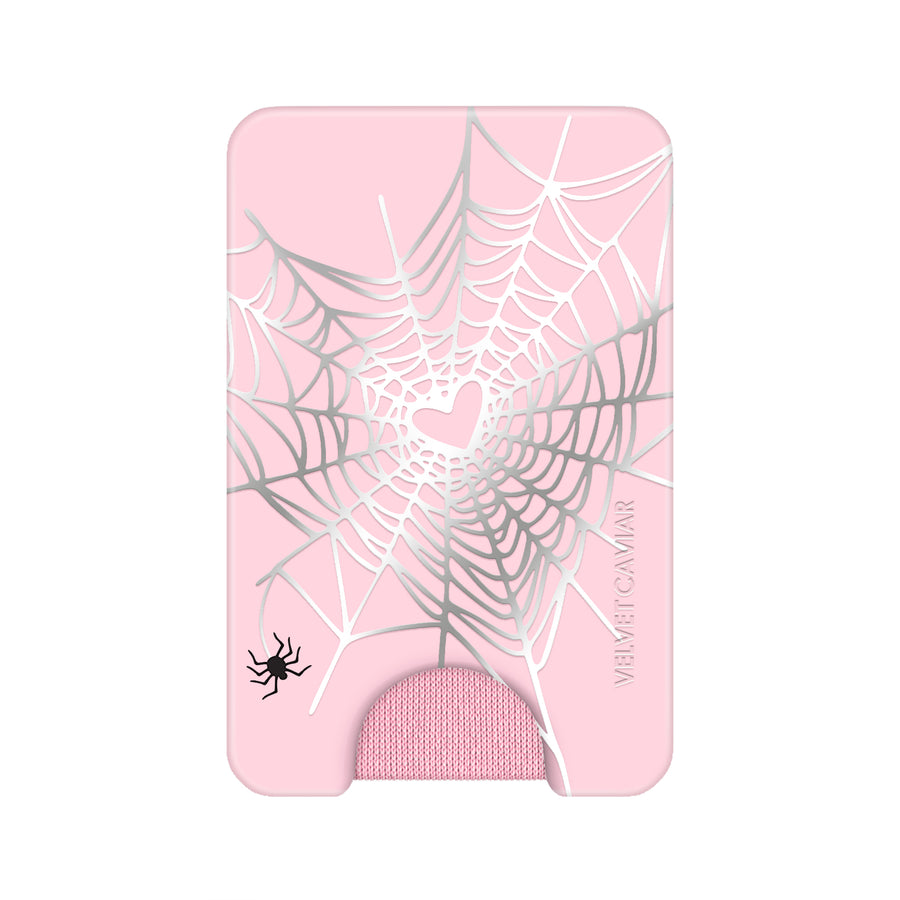 Widow’s Web Chrome MagSafe Wallet