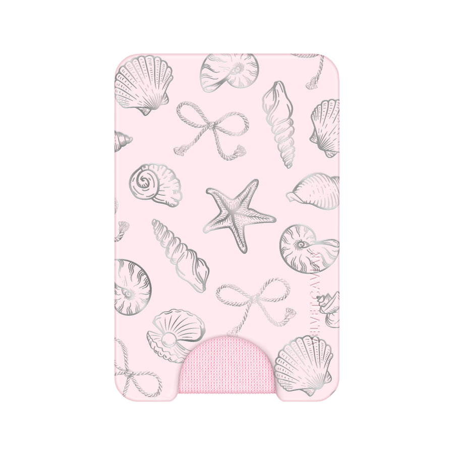 Pink Coastal Seashells MagSafe Wallet
