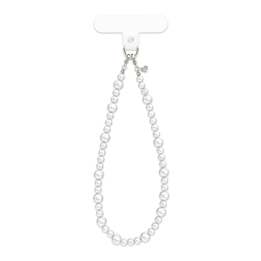 White Pearl Phone Charm