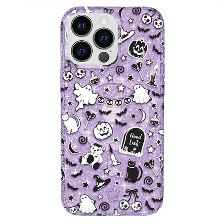 Witchy Lilac Glitter iPhone Case