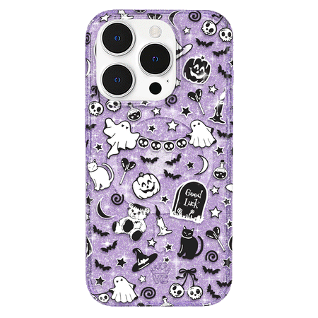 Witchy Lilac Glitter iPhone Case iPhone 15 Pro