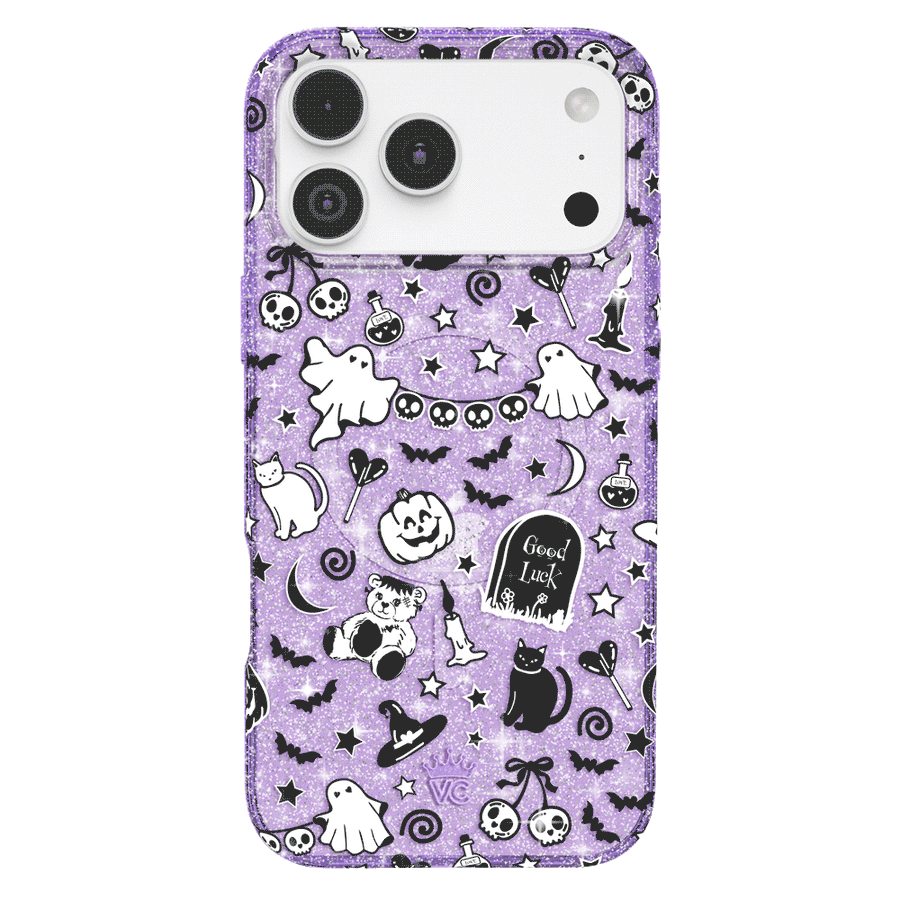 Witchy Lilac Glitter iPhone Case