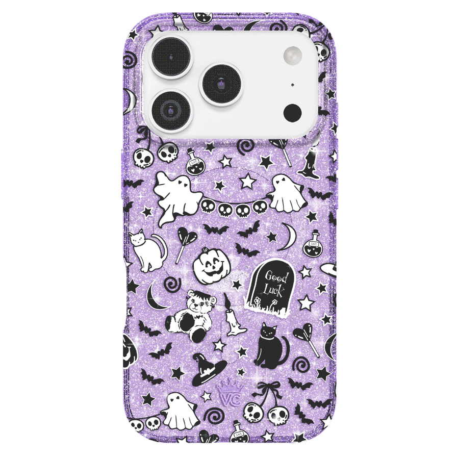 Witchy Lilac Glitter iPhone Case