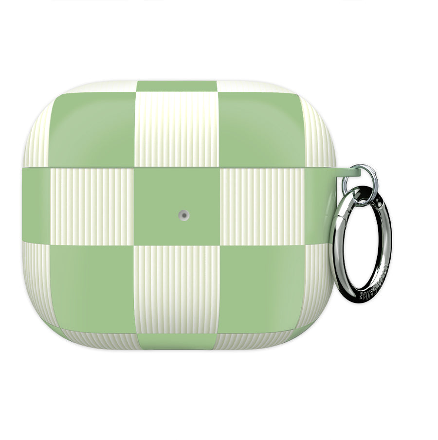 Pistachio Vibe Checkered AirPod Case