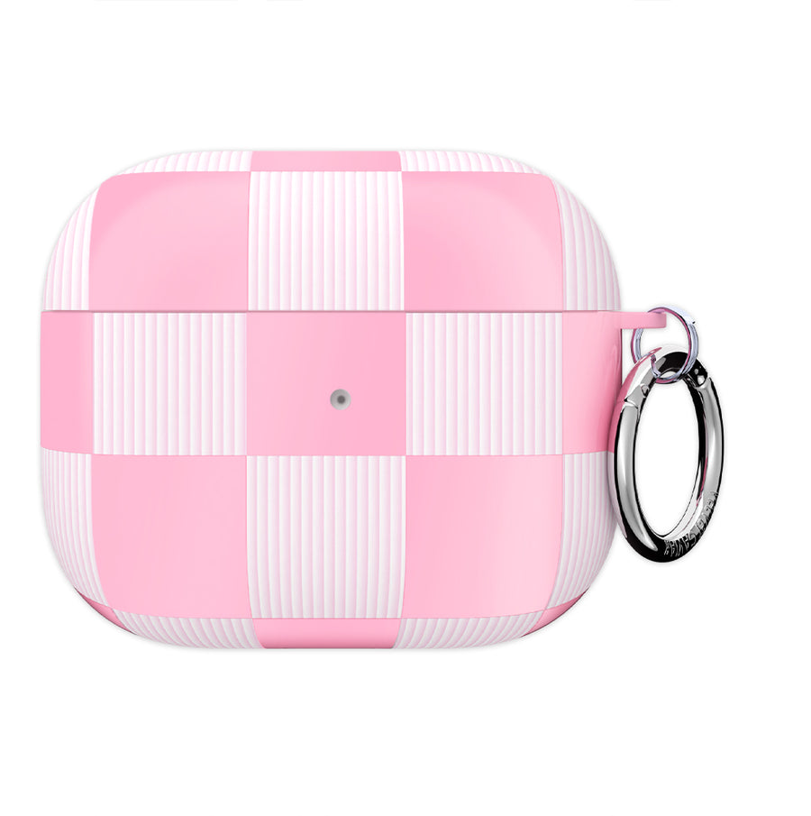 Pink Vibe Checkered AirPod Case