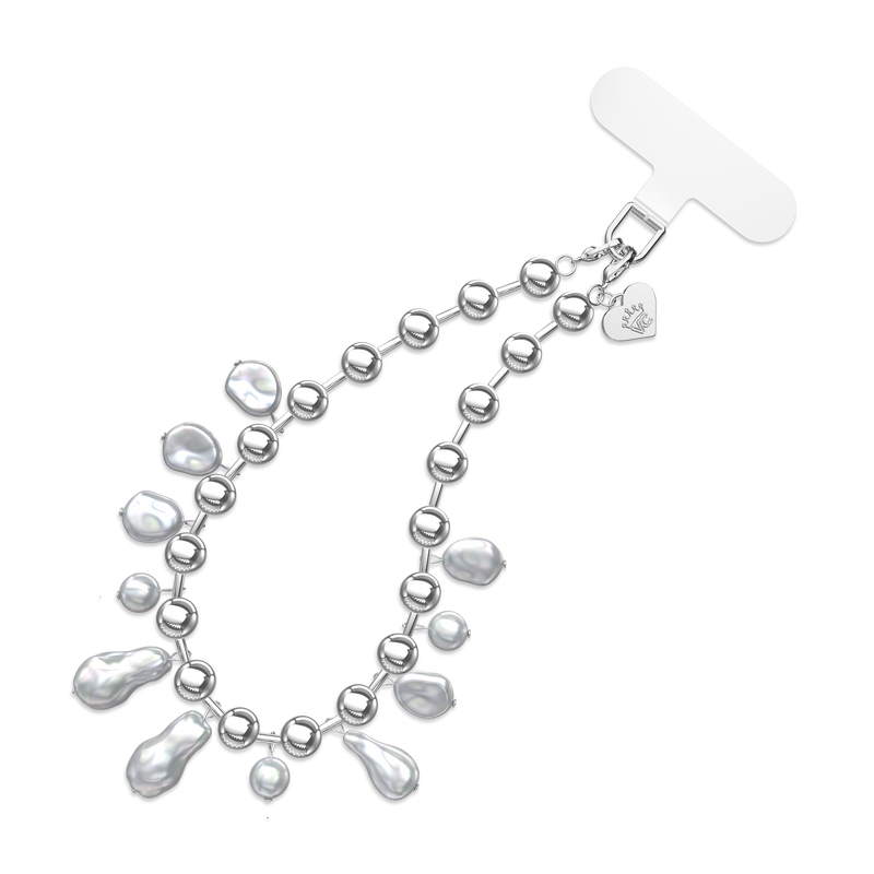 Pearl Drip Chain Phone Charm