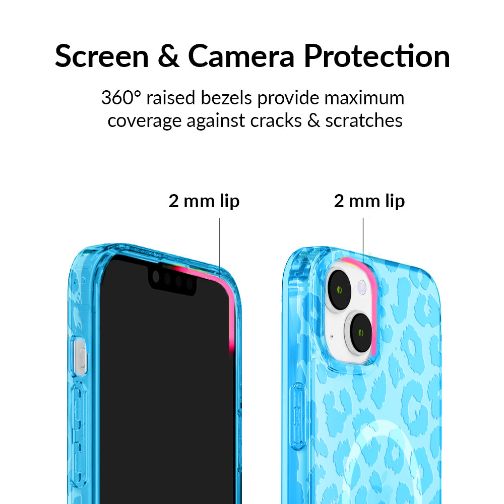 Aqua Blue Leopard iPhone Case – VelvetCaviar.com