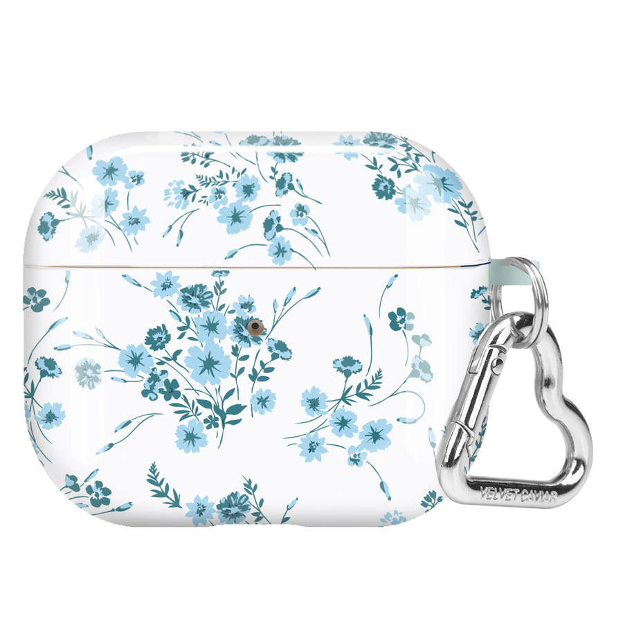 French Blue Floral AirPod Case