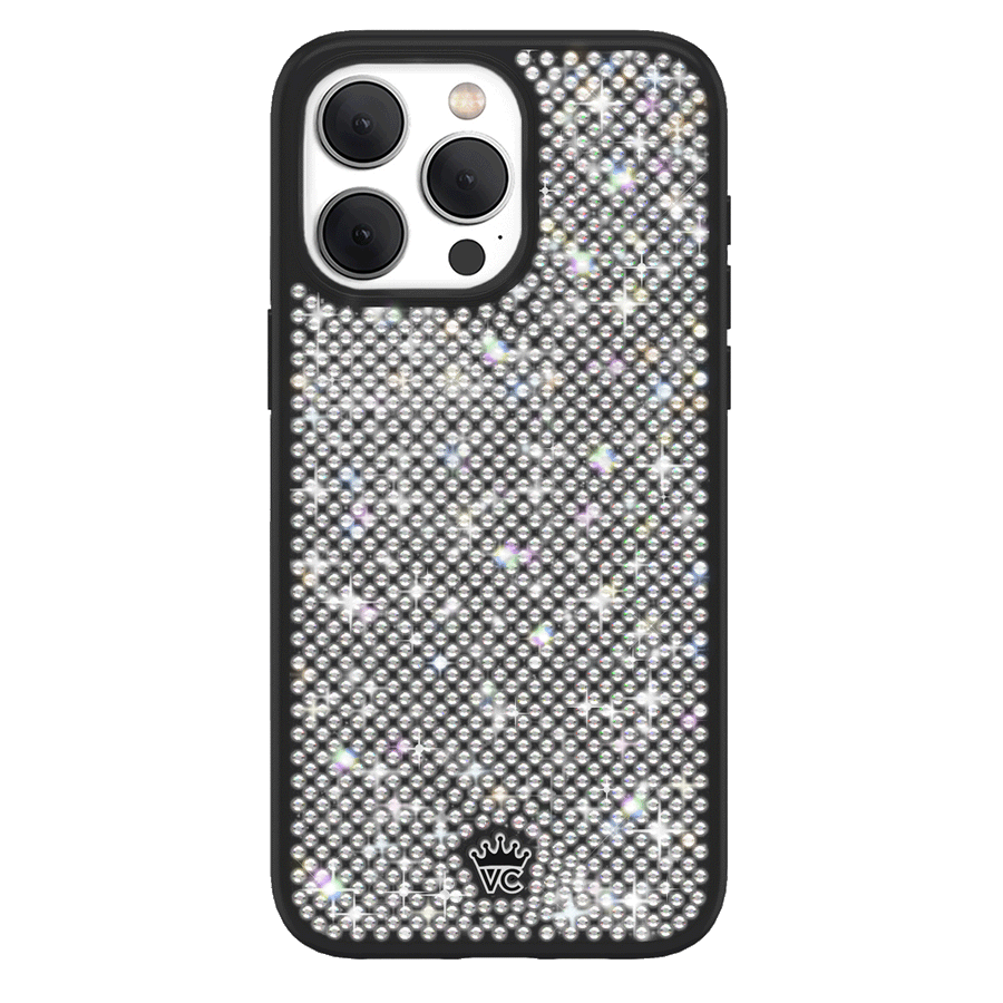 Black Caviar Crystals iPhone Case