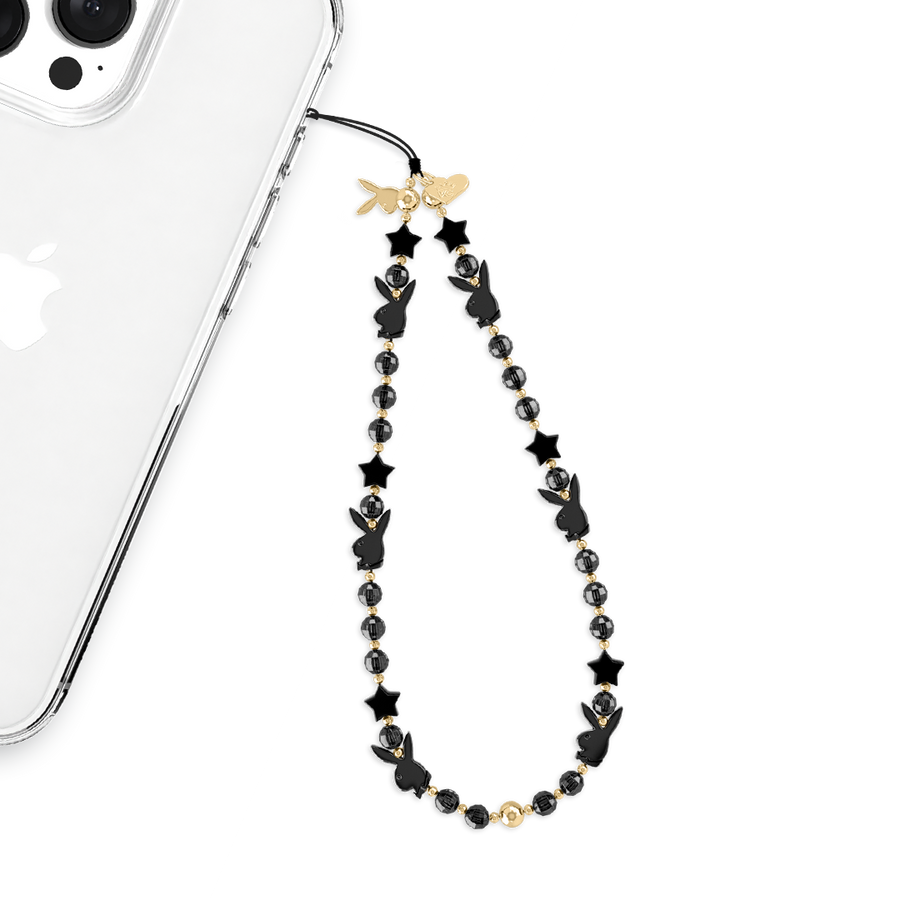 Playboy Black Bunny Phone Charm