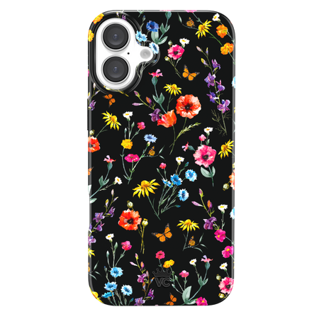 Black Wildflower iPhone Case Black Wildflower iPhone Case