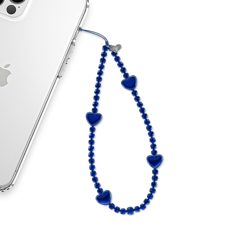 Clear Blue Phone Charm