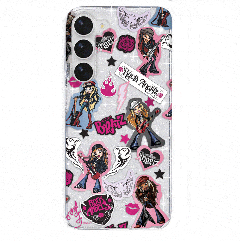 Samsung Galaxy S23 Ultra Bratz Rock Angelz Glitter Samsung Bratz Cases Cute Phone Case Velvet Caviar