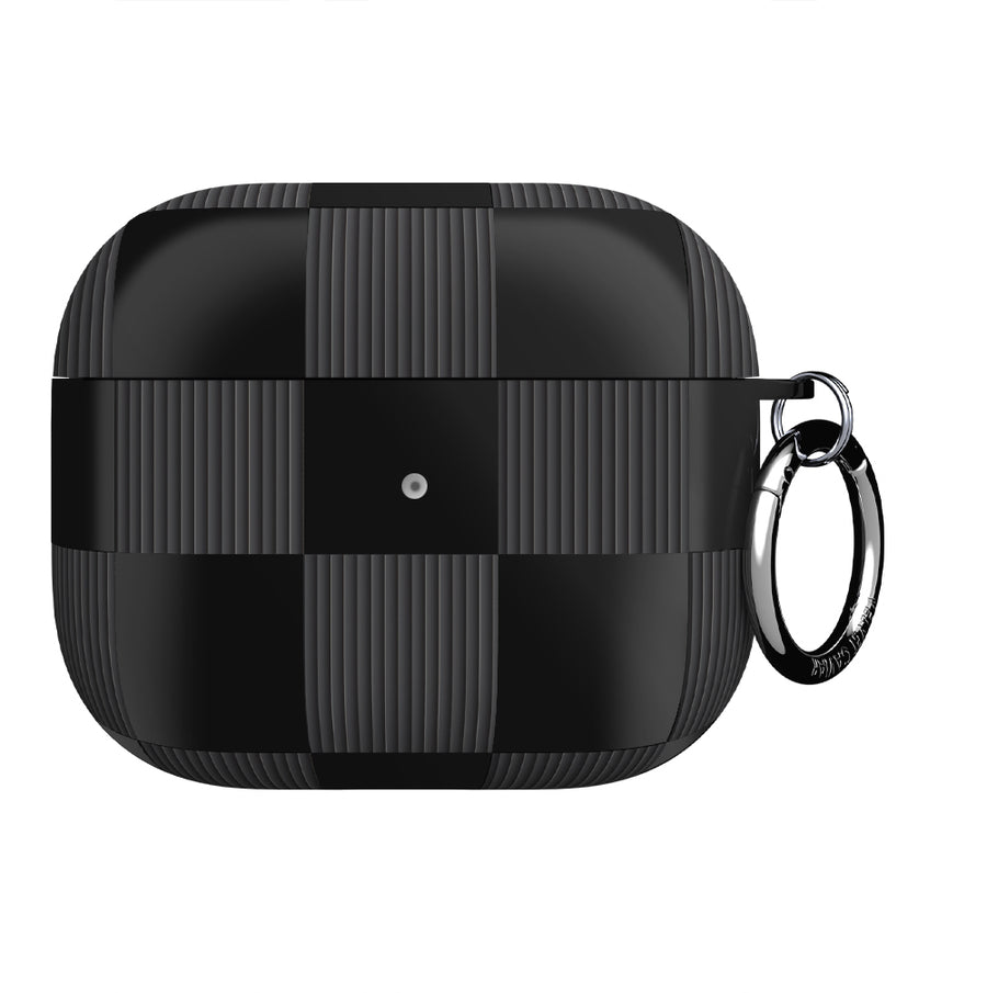 Noir Vibe Checkered AirPod Case