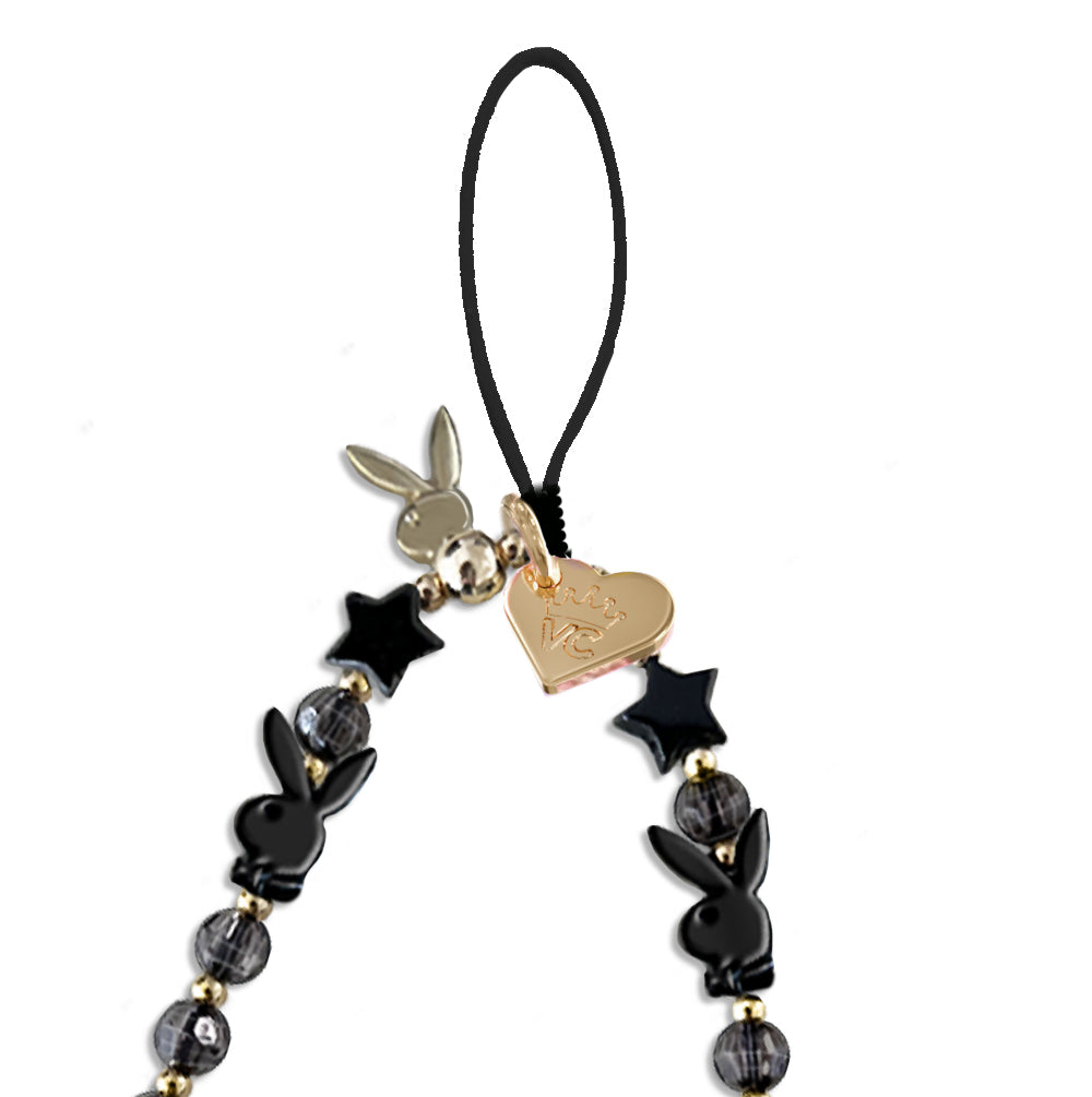 Black Heart Phone Charm by Velvet Caviar