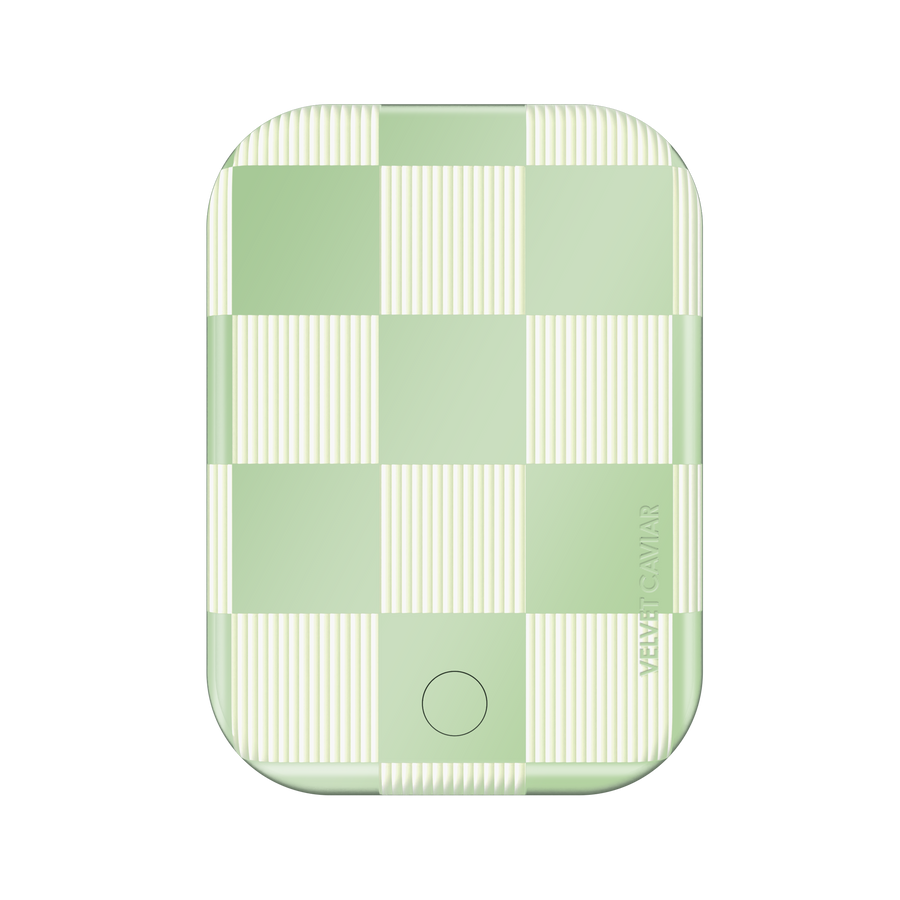 Pistachio Vibe Checkered MagSafe Battery Power Pack