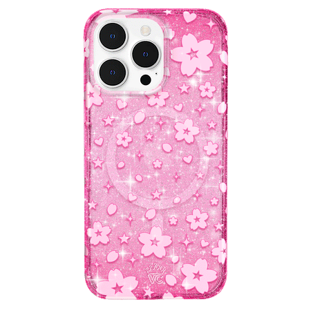 Cherry Blossom Glitter iPhone Case