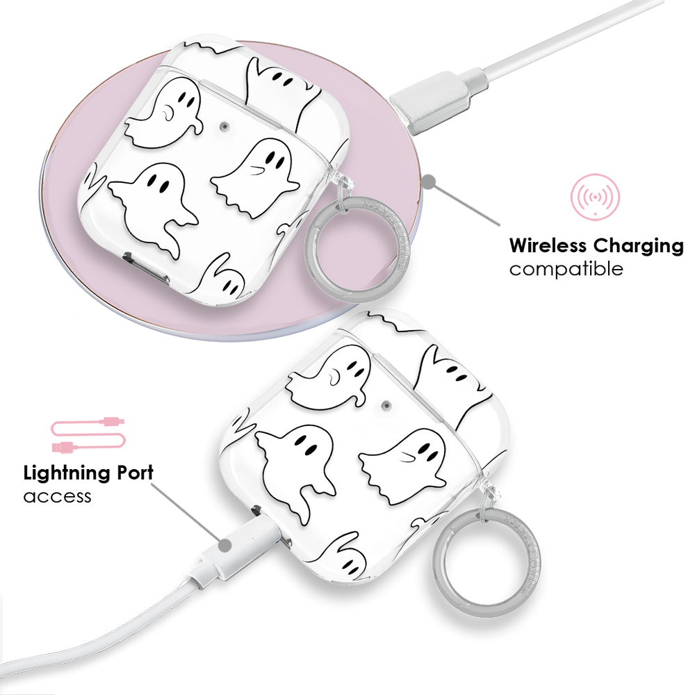 AirPods Pro Ghostデザイン Amazon.com: Compatible with AirPods Pro/Pro 2nd Generation Case