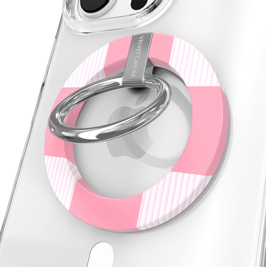 Pink Vibe Checkered MagSafe Grip Ring