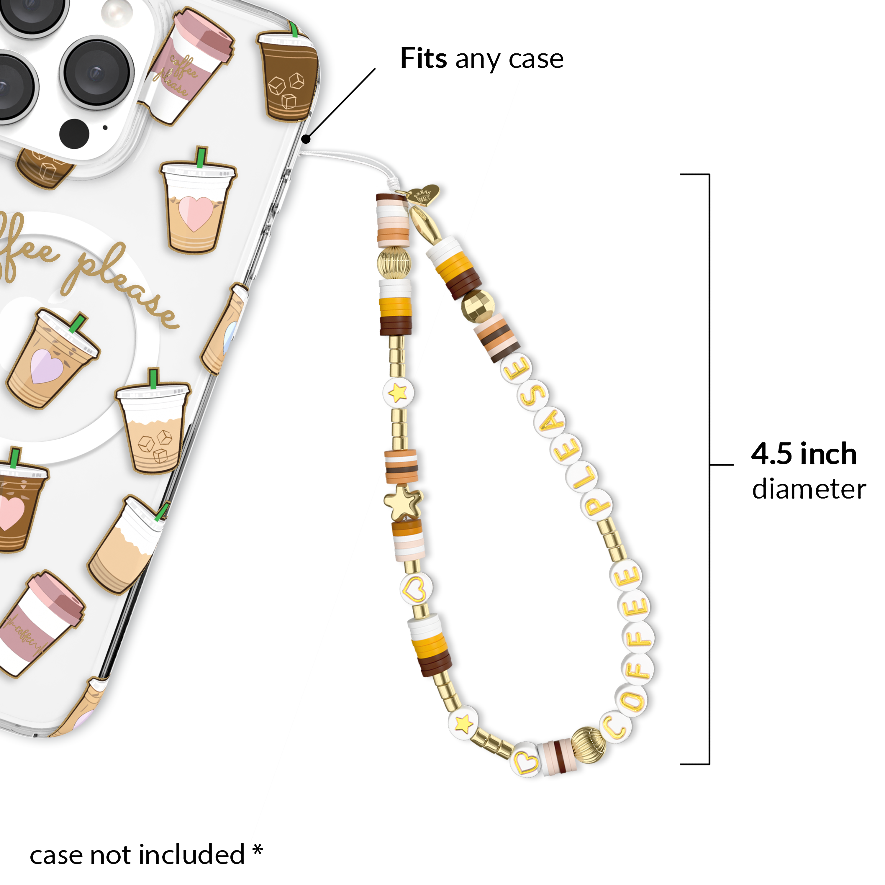 Coffee Please Phone Charm - Thumbnail 4