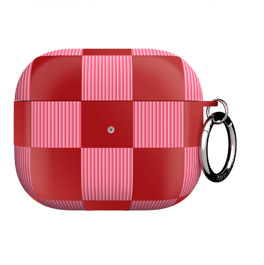 Rose Vibe Checkered AirPod Case