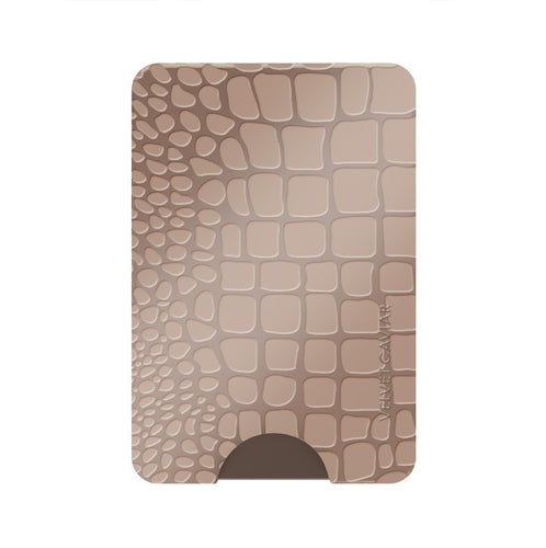 Khaki Croc MagSafe Wallet