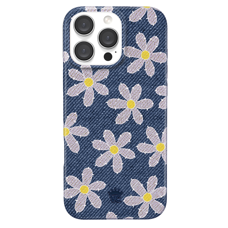 Denim Daisy iPhone Case