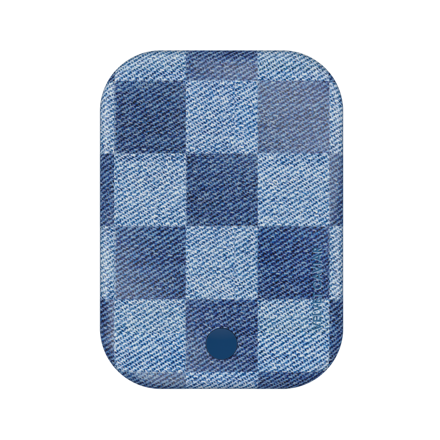 Denim Vibe Checkered MagSafe Battery Power Pack