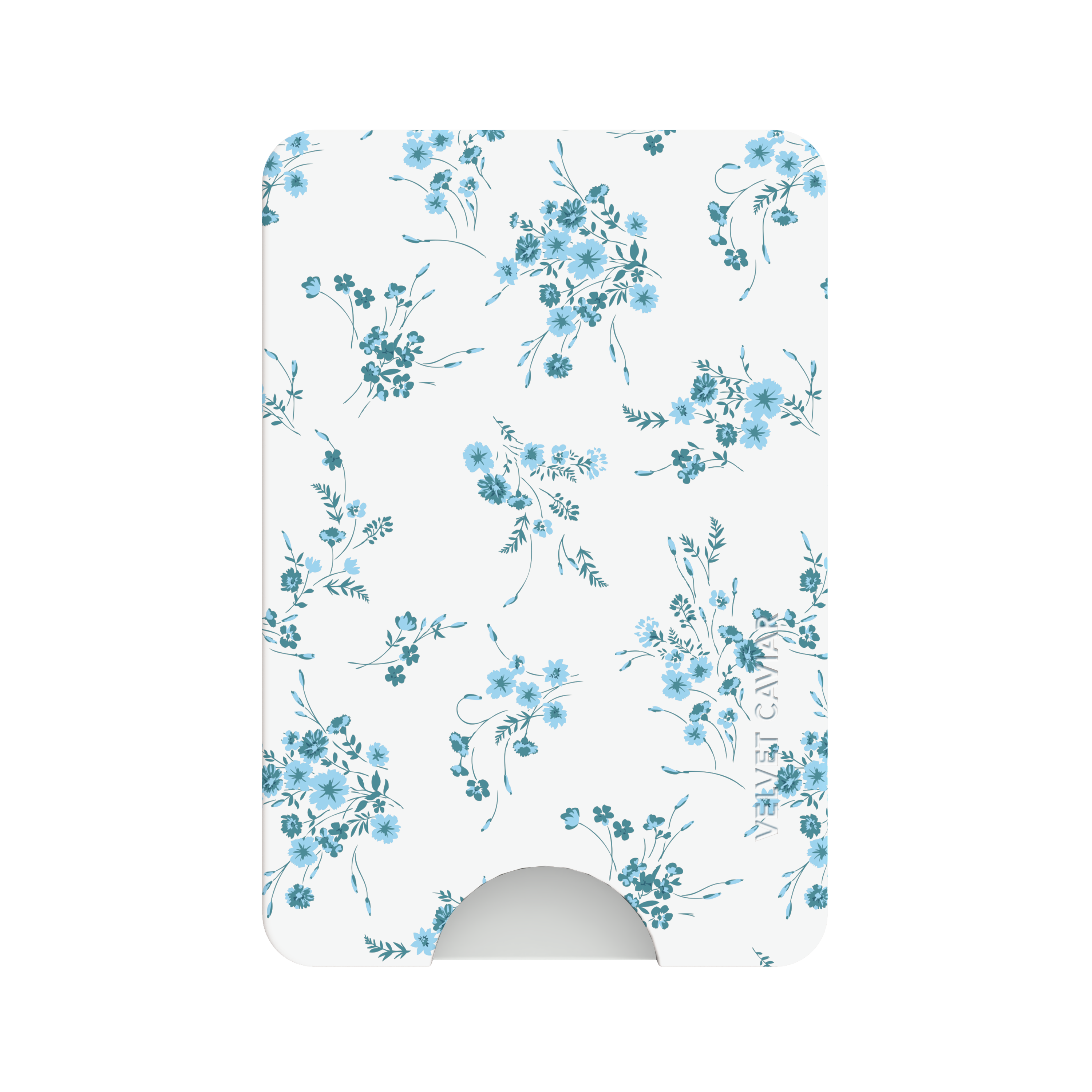 French Blue Floral MagSafe Wallet - Thumbnail 3
