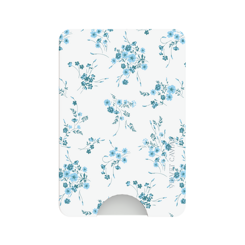 French Blue Floral MagSafe Wallet