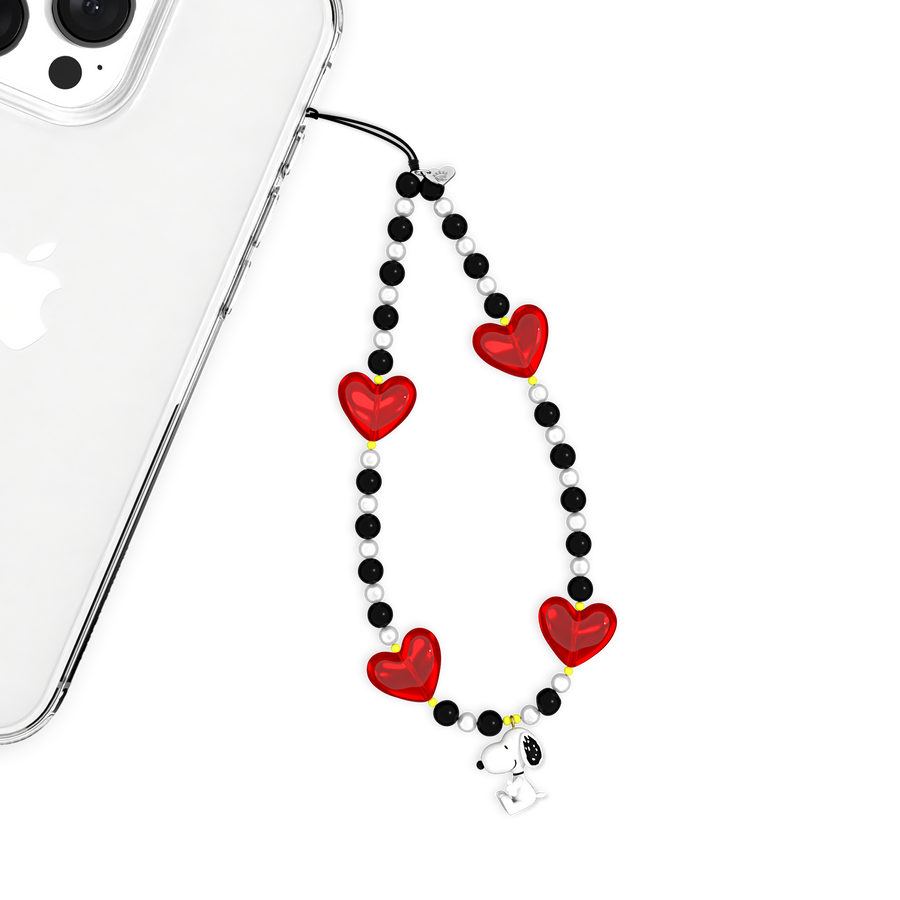 Snoopy Hearts Phone Charm