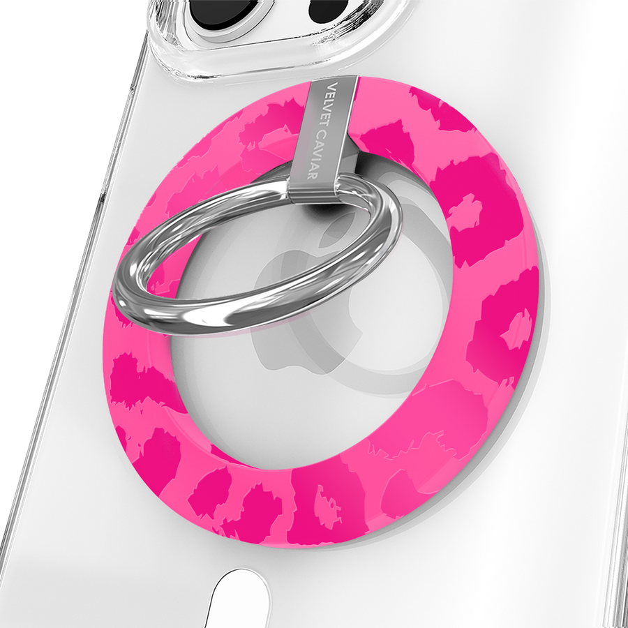 Even Hotter Pink Leopard MagSafe Grip Ring