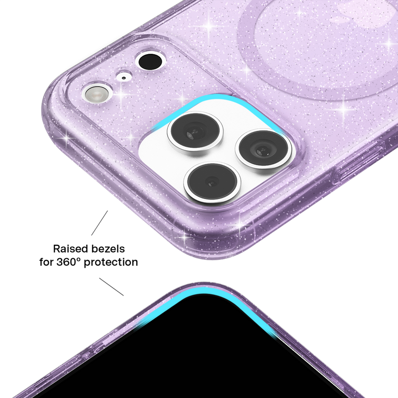 Lilac Stardust Glitter iPhone Case