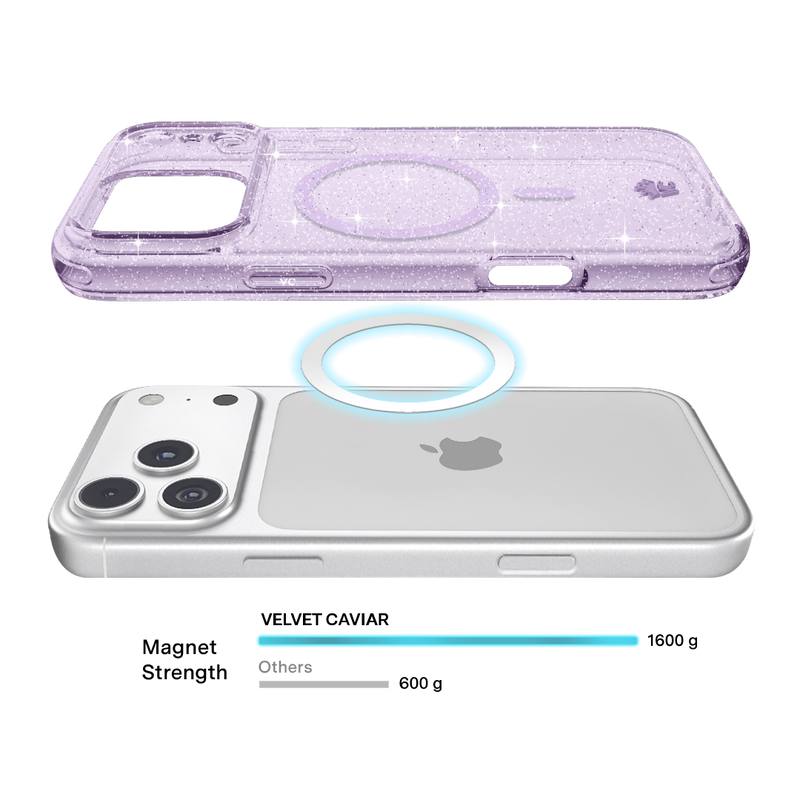 Lilac Stardust Glitter iPhone Case