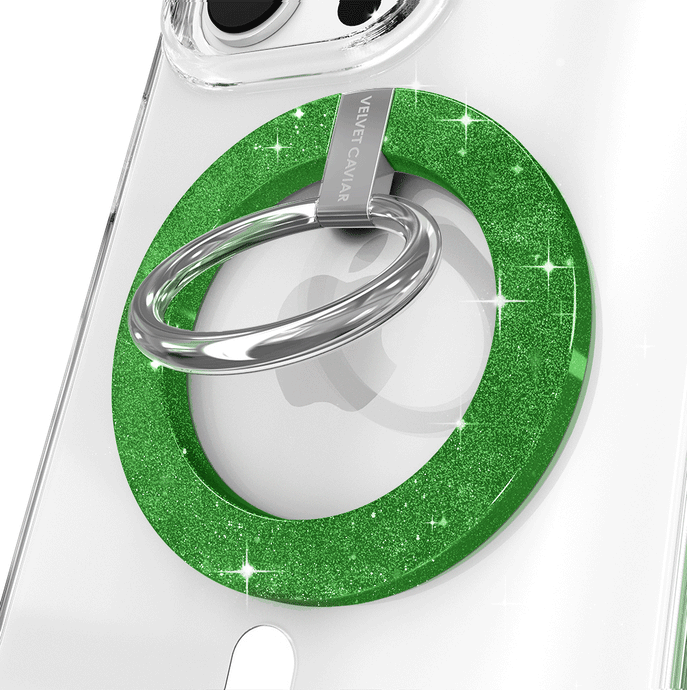 Lime Stardust Glitter MagSafe Grip Ring