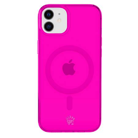 Neon Pink Clear iPhone Case - Main Image