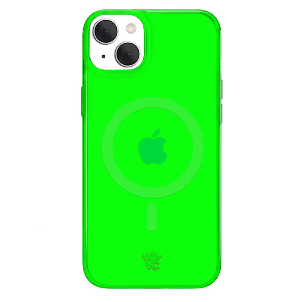 iPhone 7/8 PLUS Green / Neon Pink Glow-In-The-Dark Slim Rugged