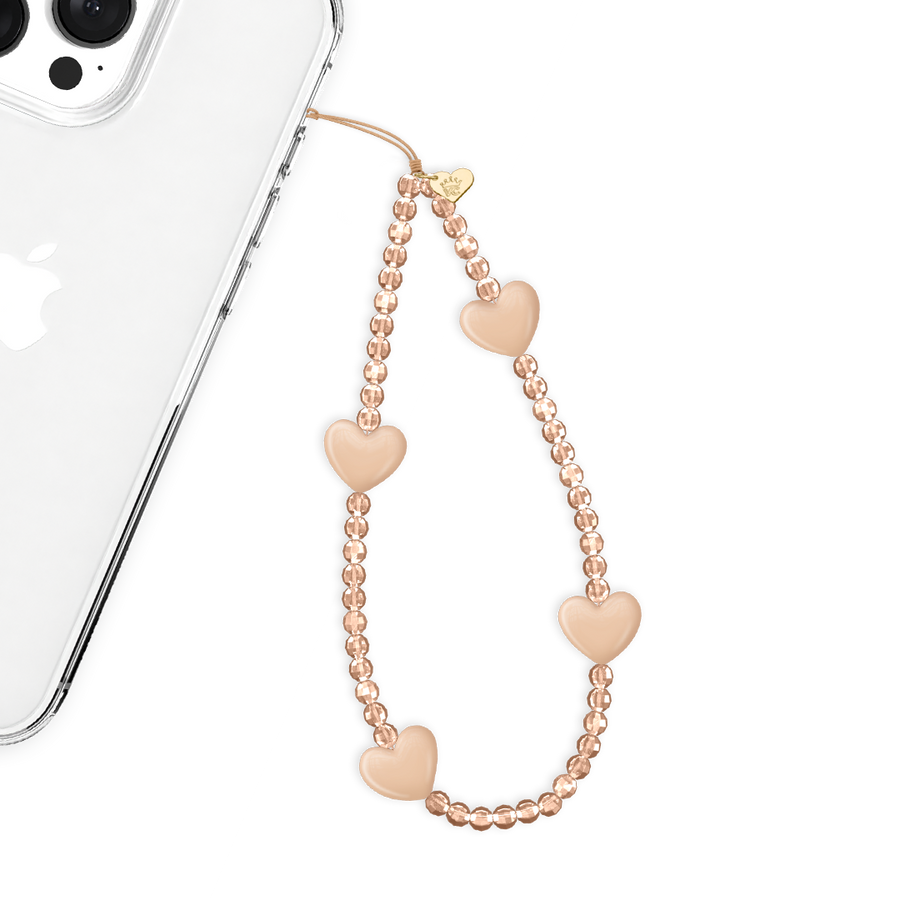 Nude Heart Phone Charm