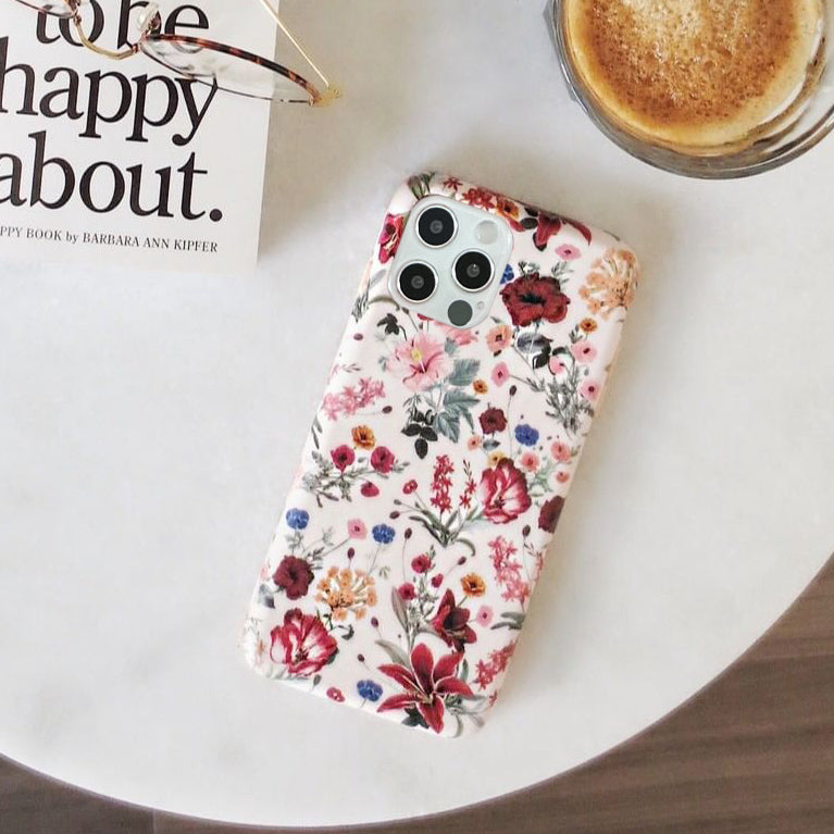 Nude Vintage Floral iPhone Case - Thumbnail 3